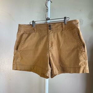 a new day Women's canvas Tan Casual Cotton Shorts